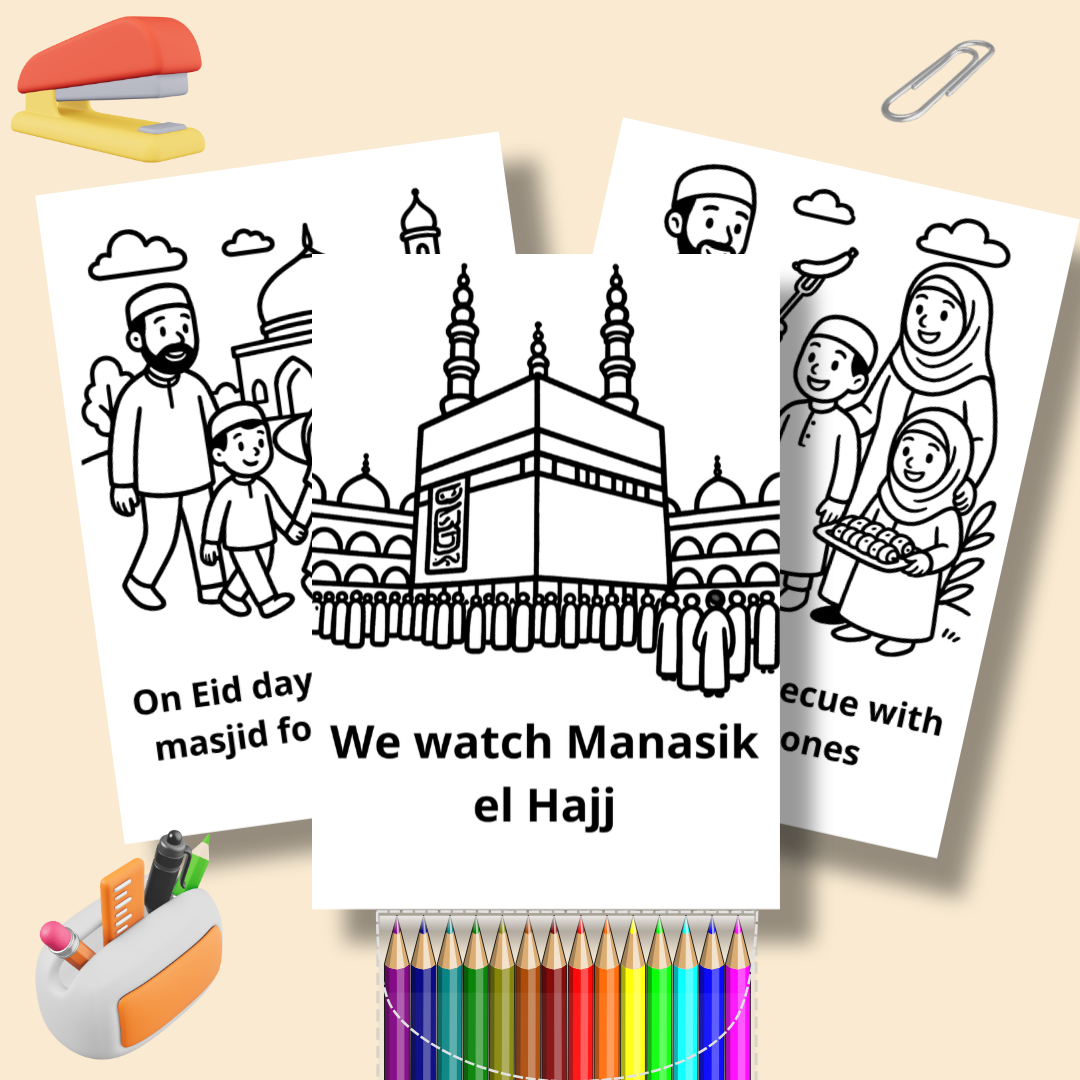 Eid al-Adha Coloring Storybook for Kids – Printable Activity Pages